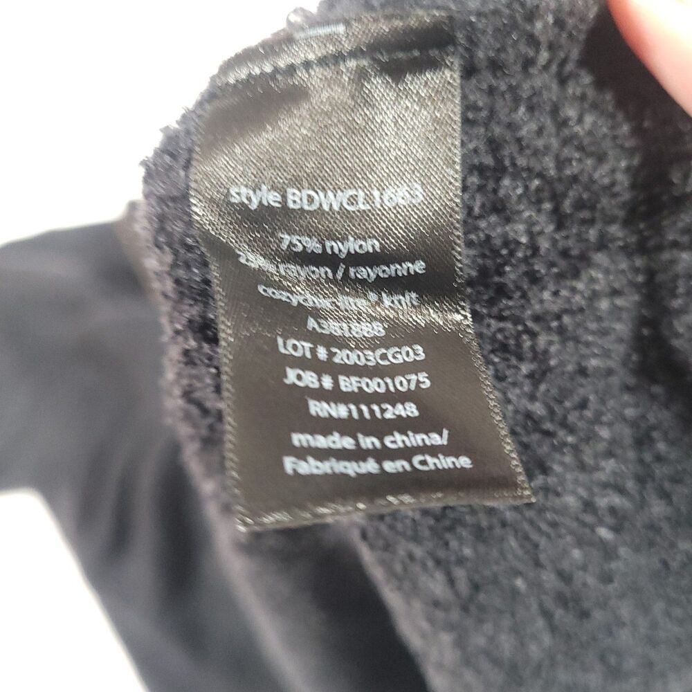 Barefoot Dreams Cozychic‎ Light Oversized Sweater 3X Black Half Zip - Picture 11 of 13